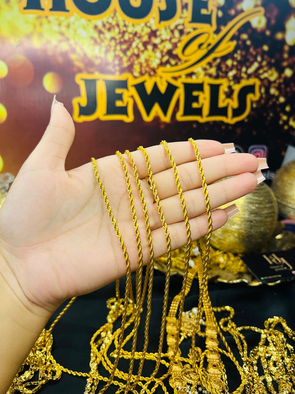 Gold Plated Rope Chain RP001